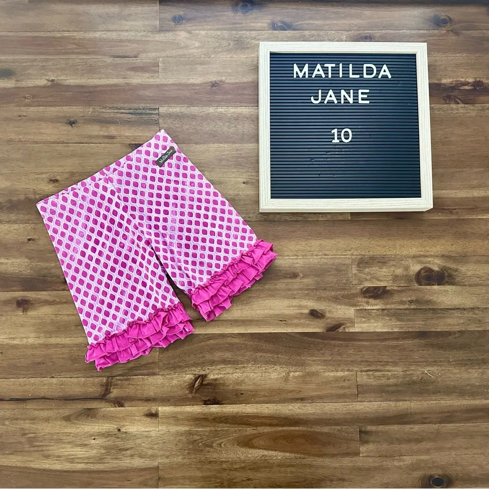 Matilda Jane The Adventure Begins Stepping Stones Shorties 10 Purple Pink Ruffle